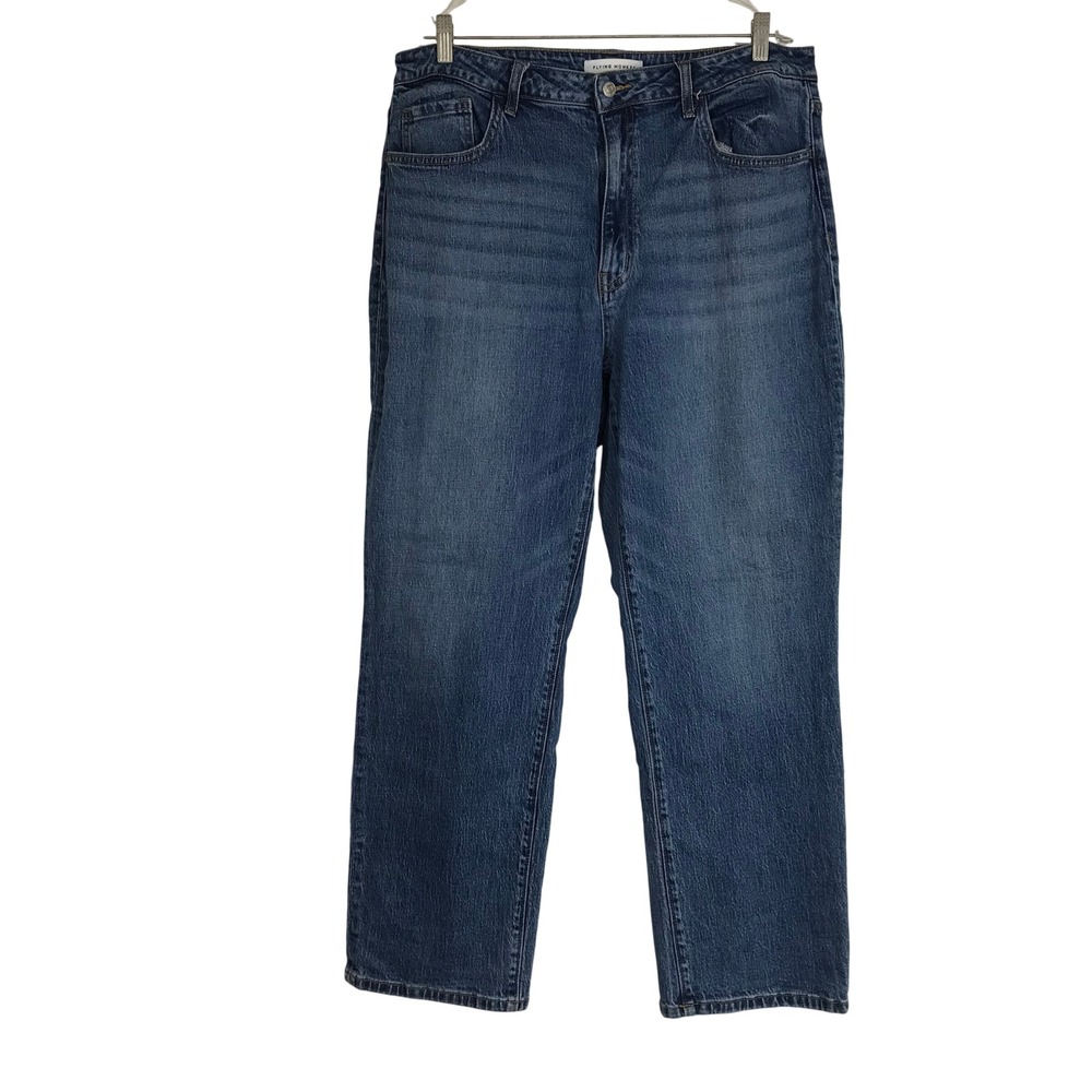 Flying Monkey Denim High Rise Straight Leg Jeans Medium Wash Women's Size